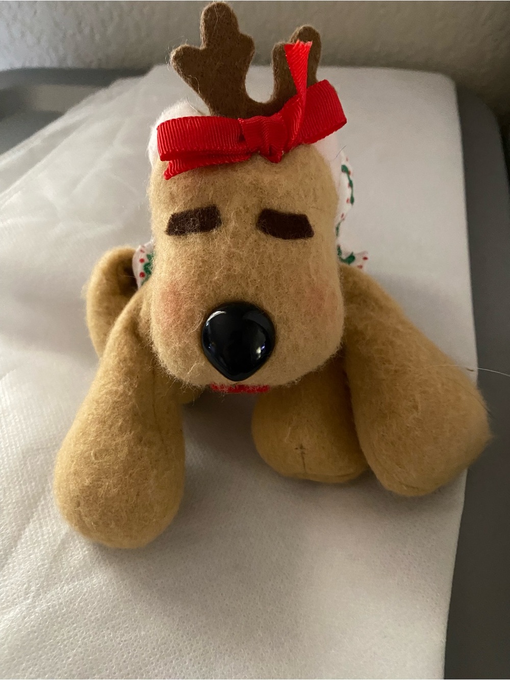 Hallmark Rhonda Reindeer Plush 1984 Vintage Rodney And Friends Stuffed Toy